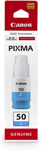 Bouteille d'encre de recharge GI-50 M pour imprimante jet d'encre Canon vue du packaging