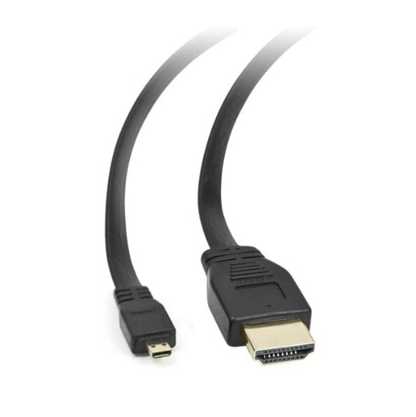 Zoom sur les connecteurs du câble HDMI vers Micro-HDMI Retrak.