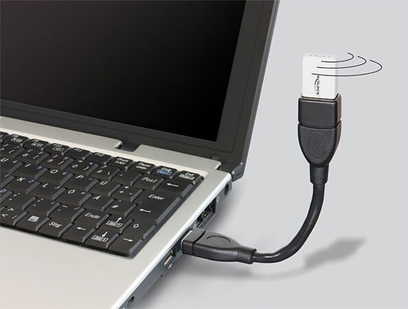 Câble semi-rigide USB 2.0 mâle vers USB 2.0 femelle fait 15 cm de long