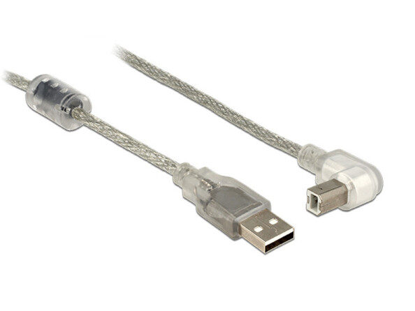 cable usb type b coudé pour imprimante delock 84814