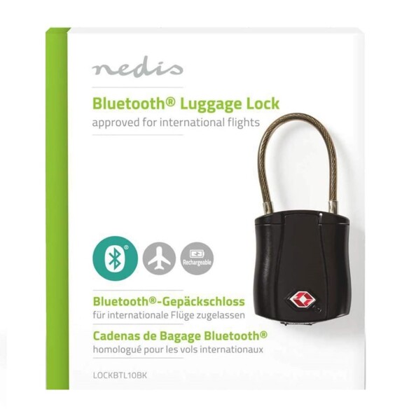 Packaging du cadenas bluetooth Nedis.