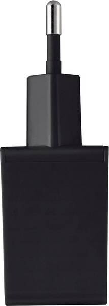 Chargeur Trust USB secteur de couleur noir.
