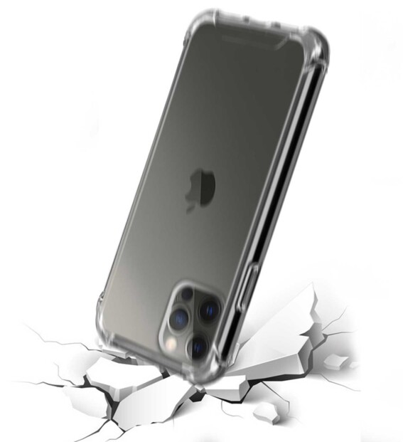 Coque anti chocs transparente pour iPhone 12 Pro Max.