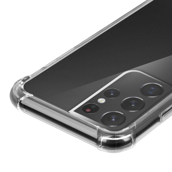 Les contours renforcés de la coque de protection Akashi pour Galaxy S21 Ultra.