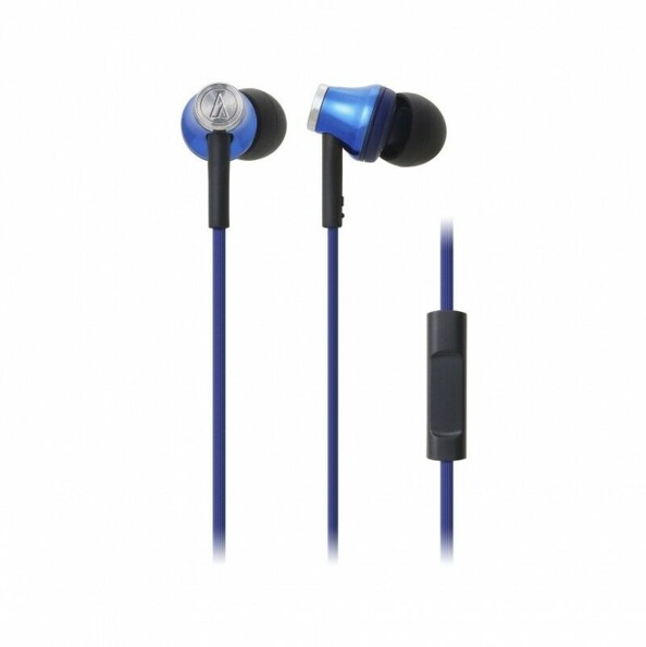 Écouteurs intra-auriculaires ATH-CK330IS SonicPro coloris bleu.