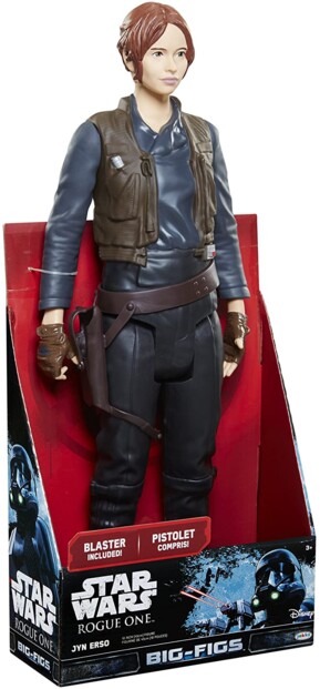 Grande figurine articulée de Jyn Erso dans Star Wars Rogue One.