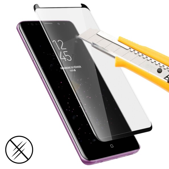 Protection écrans pour Samsung Galasy S9 résitante aux coupures.