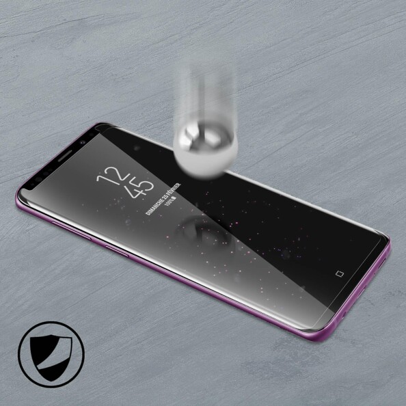 Protection écran Akashi pour écran de Samsung Galaxy S9 résistant aux chocs.