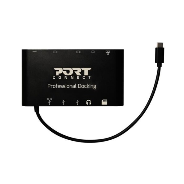 Hub USB-C PORT Connect 1X4K ++.Vitesse de transfert jusqu'à 10 Go/s