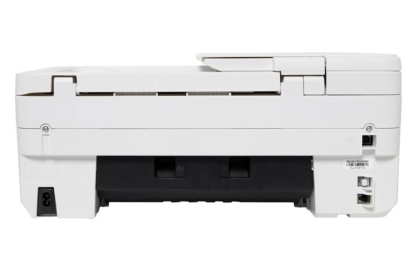 L'imprimante Canon Pixma TR4551 blanche.