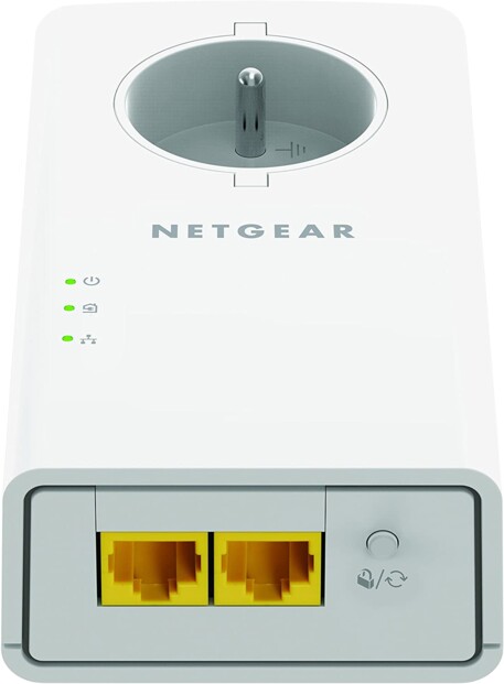 Les 2 ports Ethernet sous le CPL Netgear PLP2000-100FRS.