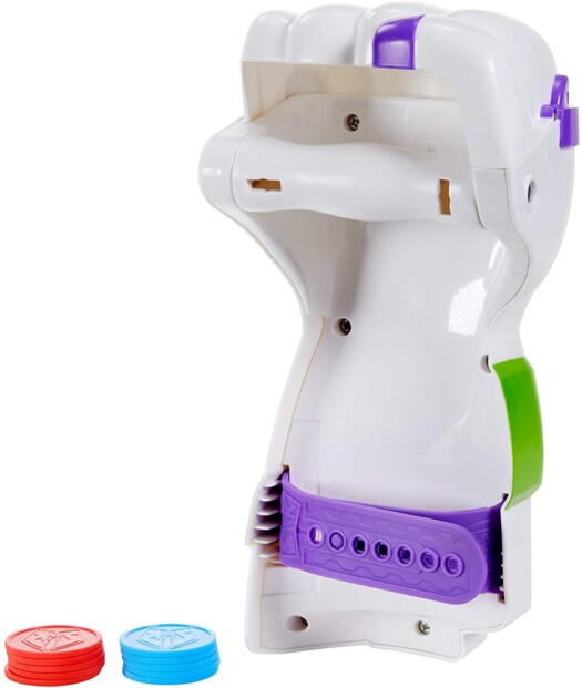 L'arrière du Poing Galactique de Buzz l'Éclair, avec la sangle ajustable et la poignée.