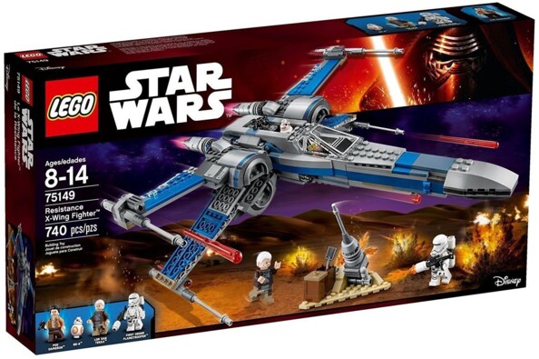 Boîte LEGO Star Wars 75149 : Resistance X-Wing Fighter.