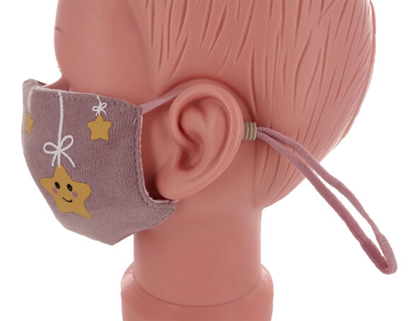 Masque de protection en coton pour enfant - Étoiles