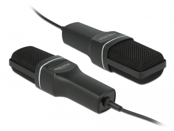 Le microphone USB 66331 DeLock pour le live streaming ou l'ASMR.