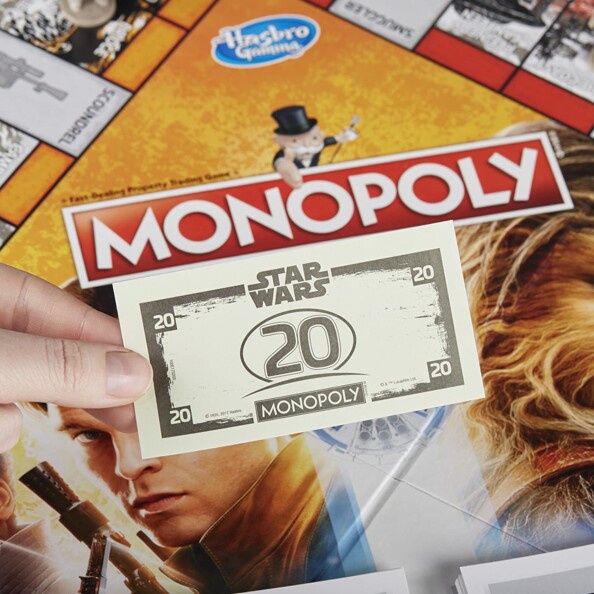 Billet de Monopoly de l'édition Star Wars Han Solo.