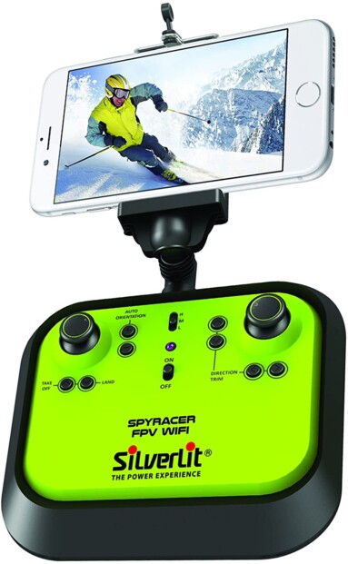 La télécommande du quadricoptère RC Spy Racer Silverlit.
