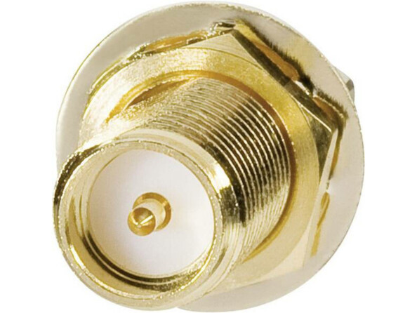 Connecteur RP-SMA mâle livré avec la rallonge pour antenne wifi Goobay de 1 m.