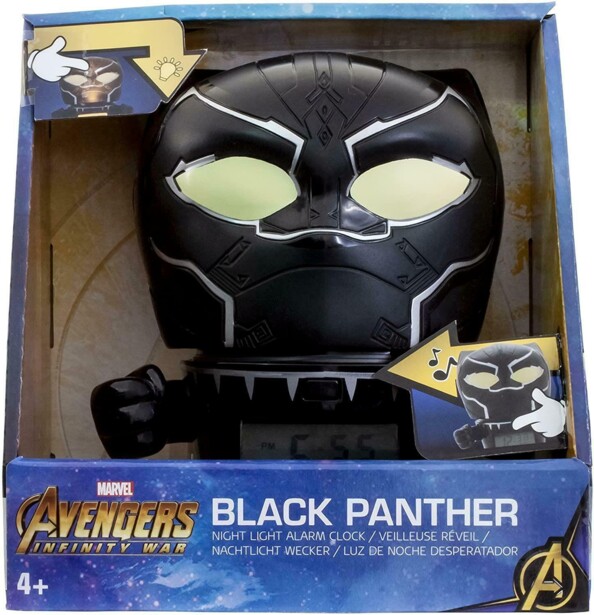 Packaging du réveil Avengers Black Panter BulbBotz.