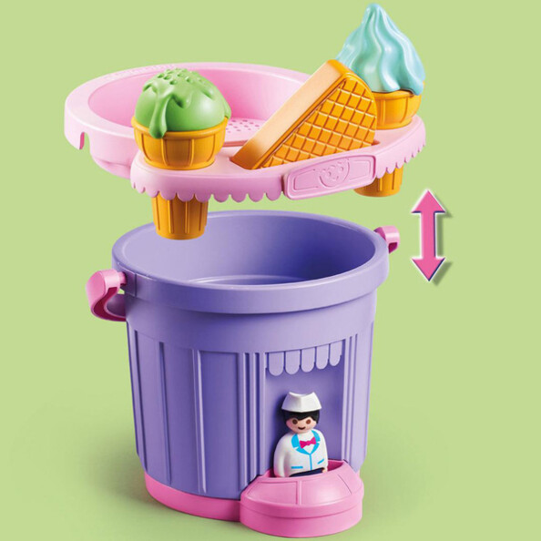 Stand de glaces avec sceau Playmobil n°9406.