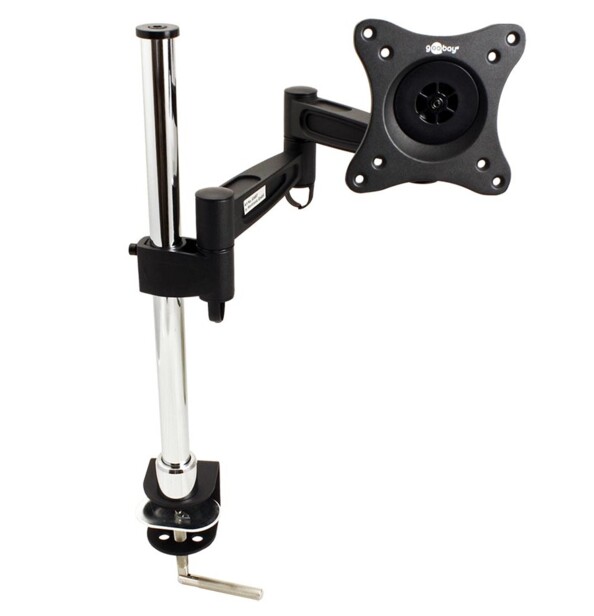 Support de table VESA Goobay avec bras pour écrans de 13" à 27"