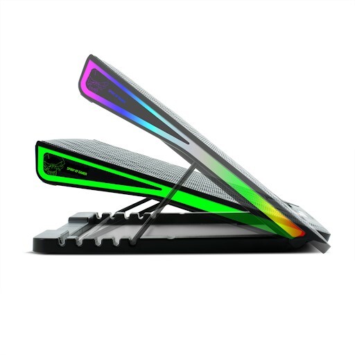 KLIM - Refroidisseur PC Portable 10 à 17 avec Eclairag
