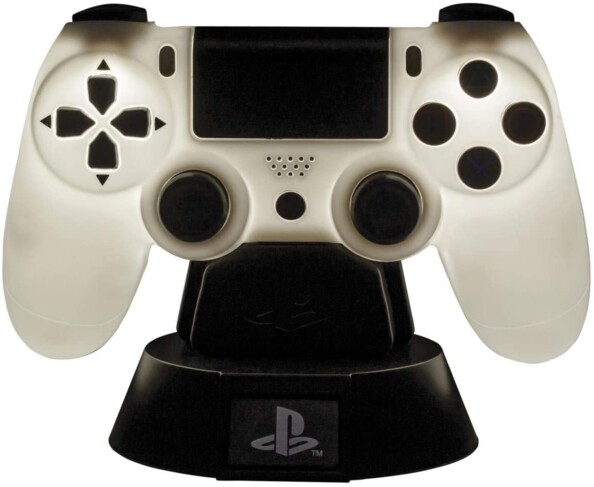 Veilleuse manette de PS4 avec éclairage blanc chaud.