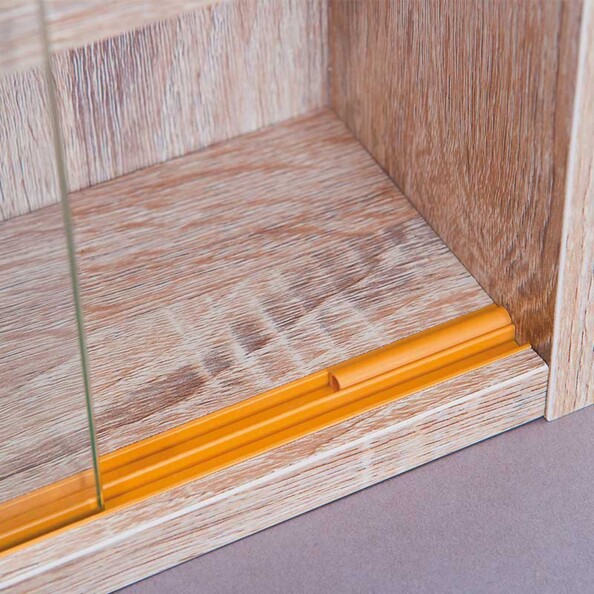 Vitrine murale Inter Link pour collectionneurs avec 2 vitres coulissantes.