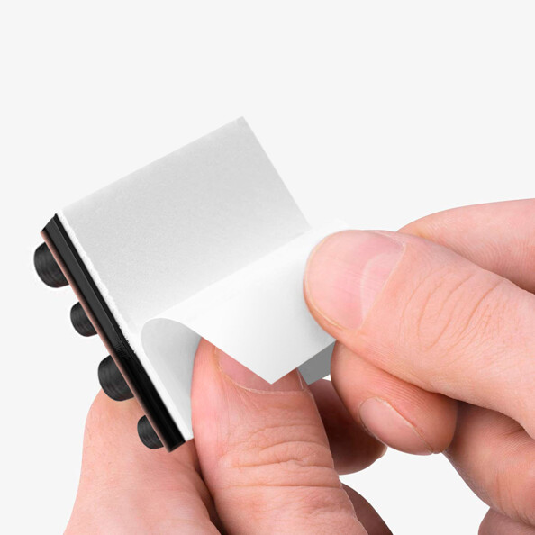 pied antivibrations fixation autocollante