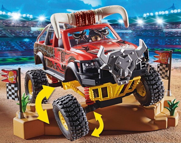 4 x 4 playmobil avec système de suspension pour franchir les obstacles