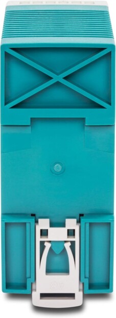 Arrière du bloc d'alimentation TI-M6024 avec système de fixation pour rail DIN TS-35/7.5 ou 15