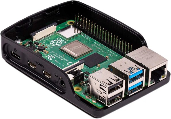 Raspberry Pi 4 B accès à toutes les interfaces boîtier d'origine