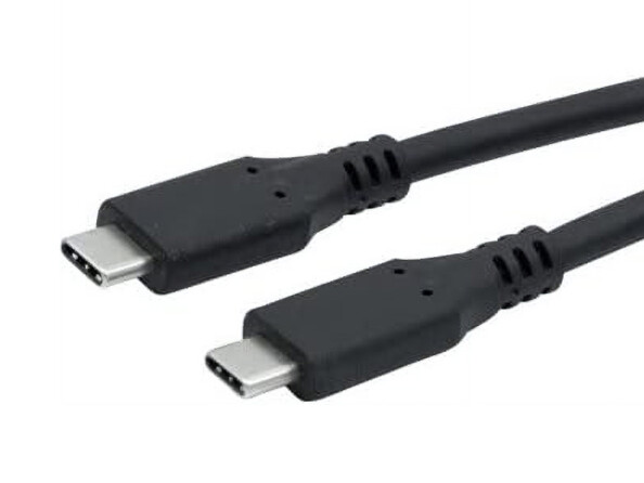 Câble USB-C mâle vers USB-C mâle USB 3.2 Gen 2 100 W / 5 m coloris noir de la marque Dexlan 