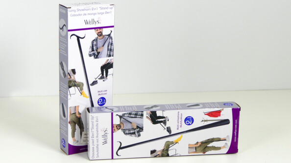 Packaging du chausse pied de la marque wellys