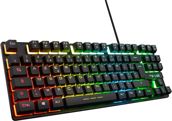 Clavier Mécanique Xnovate K1 Pro TKL 80% – 6 Touches LCD Programmables, Switches Hot-Swap, Molettes Métal – Blanc