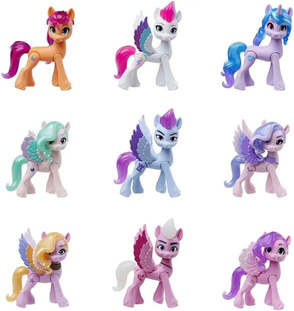 9 poney articulés My little Pony