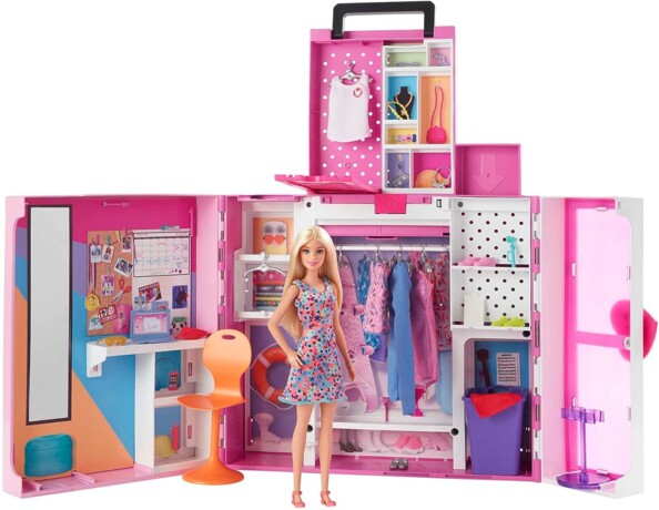 Coffret valise dressing Deluxe Barbie avec une poupée