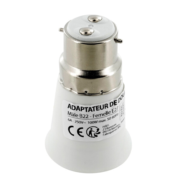 Convertisseur pour culot à baïonnette B22