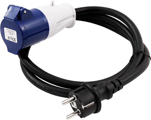 Coupleur de 230V - 16A - 3 pôles max. 3500W IP44 - protégé contre les projections d'eau