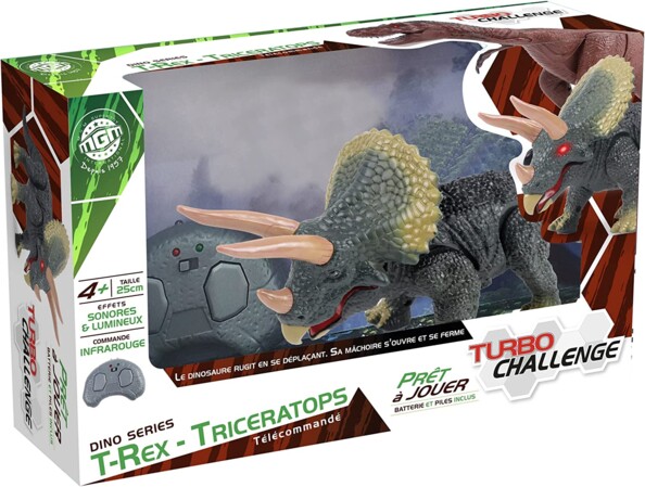 Jouets de Simulation d'animaux pour enfants, télécommande de marche, dinosaure Triceratops, modèle cadeau, figurine d'action lumineuse et sonore