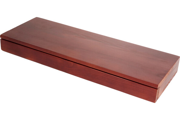 Grande étagère et table de nuit en acajou avec tiroir dissumulé