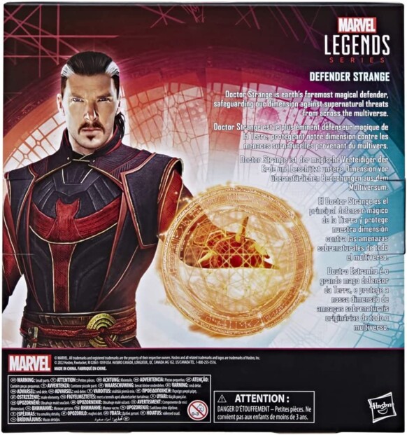 Dos du packaging de la figurine Dr Strange