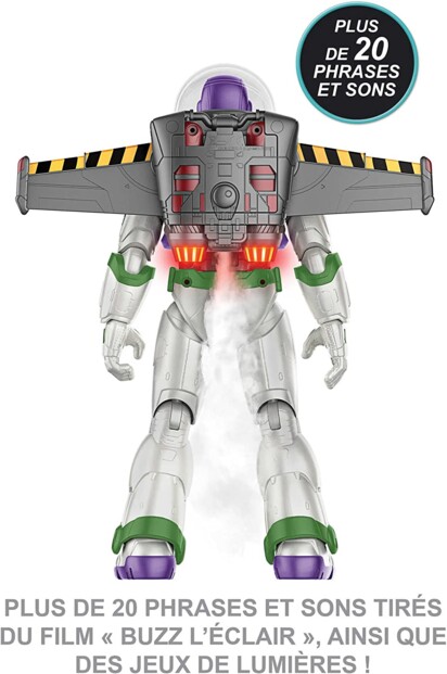 Buzz l'Éclair animé avec jeux de lumières et 20 phrases et son en français