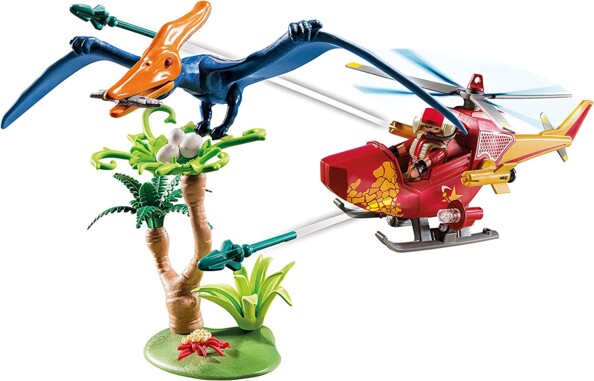 PLAYMOBIL - 9430 - Hélicoptère et Ptéranodon jeu pour enfant