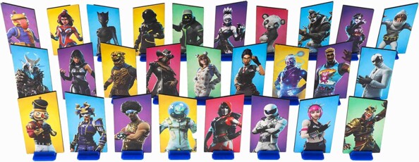 27 figurines Fortnite du jeu Monopoly