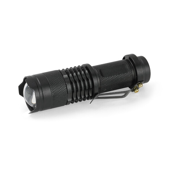 Lampe torche de survie avec lumière fixe et clignotante, zoomable de petit format