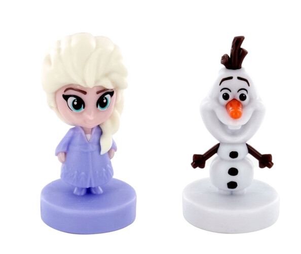 2 figurines La reine des neiges 2 jeu mémo d'action pour enfant dès 5 ans