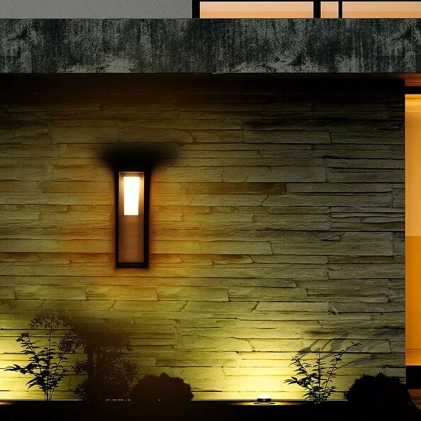 V-TAC PRO VT-66 2W Applique de spike solaire avec capteur chip samsung 3000K pour jardin corps gris IP65