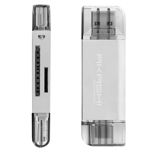 Vue de profil le lecteur de carte SD / Micro SD 3 en 1