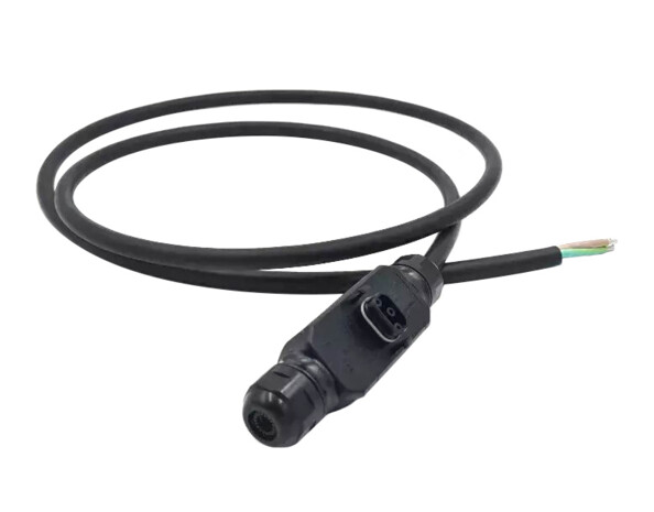 Câble d'interconnexion noir 2 m AC 10AWG pour branchement au réseau électrique